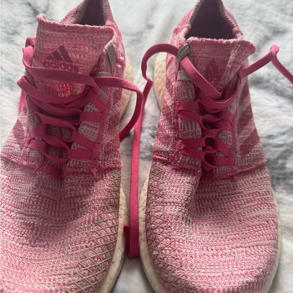adidas Shoes - Adidas pale pink running boost shoes 
Size 6.5 fits 7.5